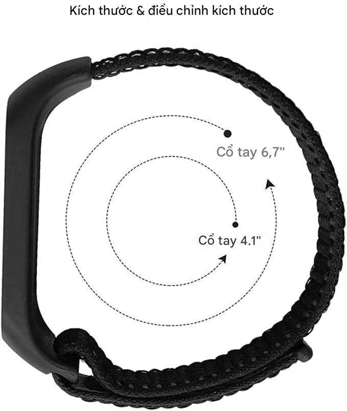 Dây vải Xiaomi Mi Band 7 khóa velco